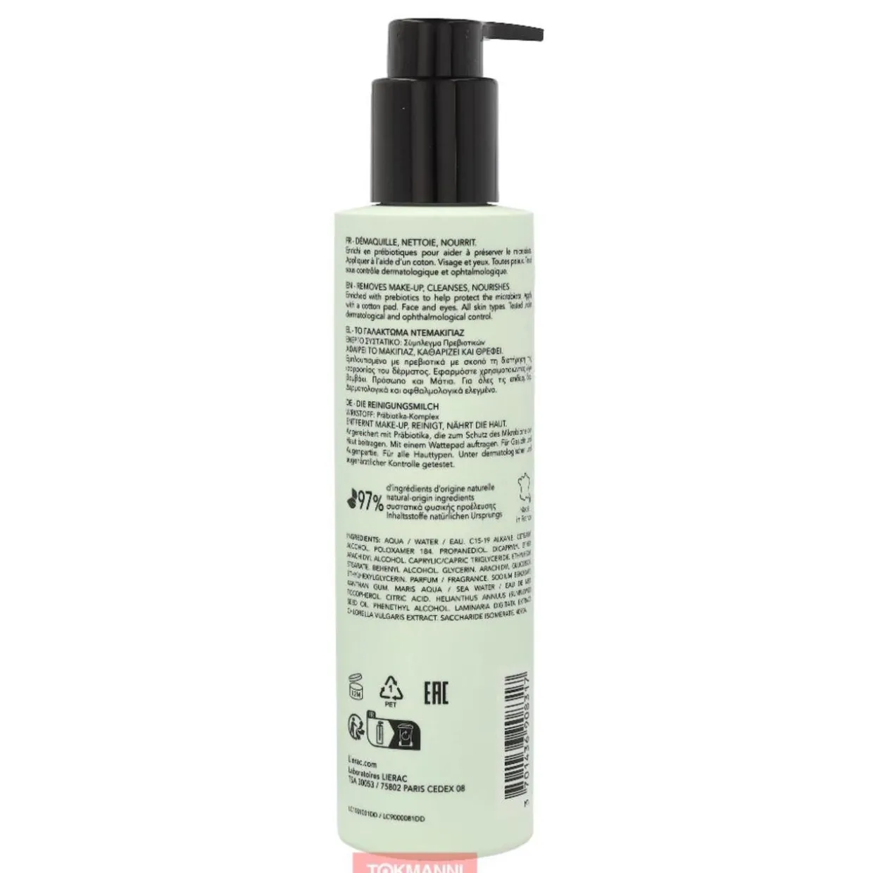 Puhdistusmaito, Lierac 200 ml