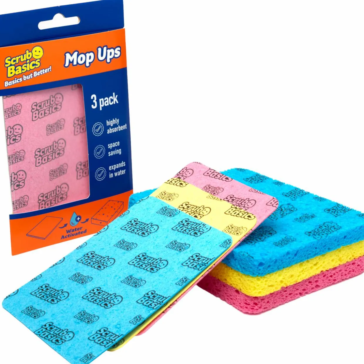 Puhdistussieni Scrub Daddy 3 kpl Basics Mop Ups