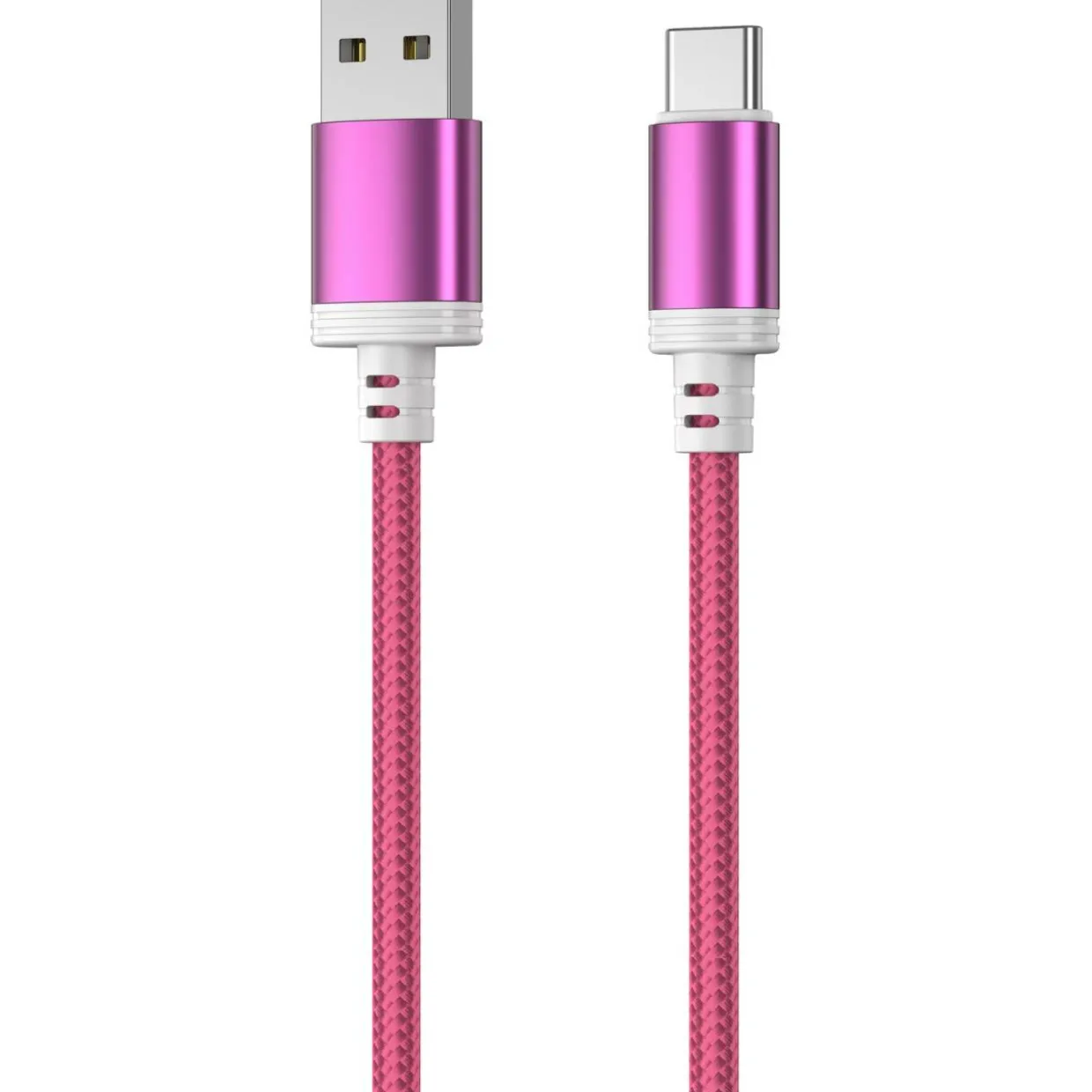 Punottu kaapeli Mobia USB-A, USB-C 30 W punainen, 1 m