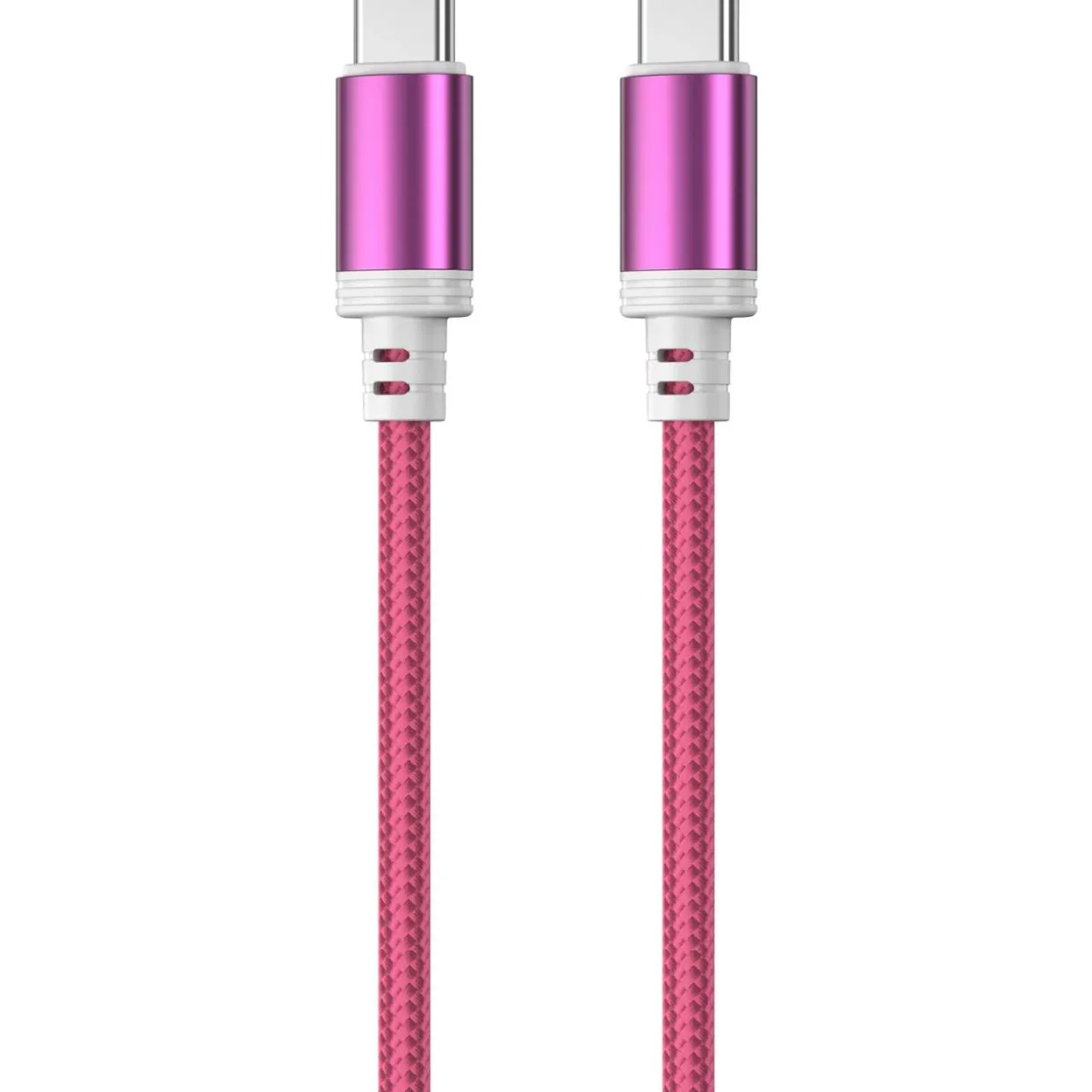 Punottu kaapeli Mobia USB-C, USB-C 30 W punainen, 2 m