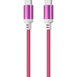 Punottu kaapeli Mobia USB-C, USB-C 30 W punainen, 1 m