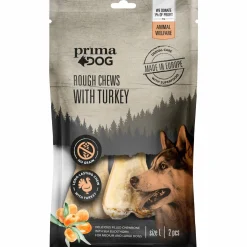 Puruluu PrimaDog 140 g 2 kpl Rough Chews Kalkkuna-tyrni L