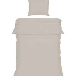 Pussilakanasetti Kotikulta Selected 150 x 210 cm Raita puuvillasatiini beige