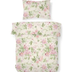 Pussilakanasetti Kotikulta 150 x 210 cm Rose Garden roosa