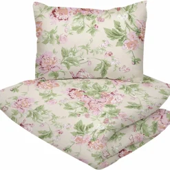 Pussilakanasetti Kotikulta 150 x 210 cm Rose Garden roosa