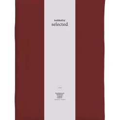 Pussilakanasetti Kotikulta Selected 150 x 210 cm Raita puuvillasatiini punainen