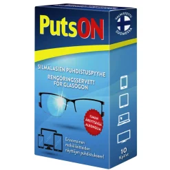 Puts On Silmälasien puhdistuspyyhe 10 kpl