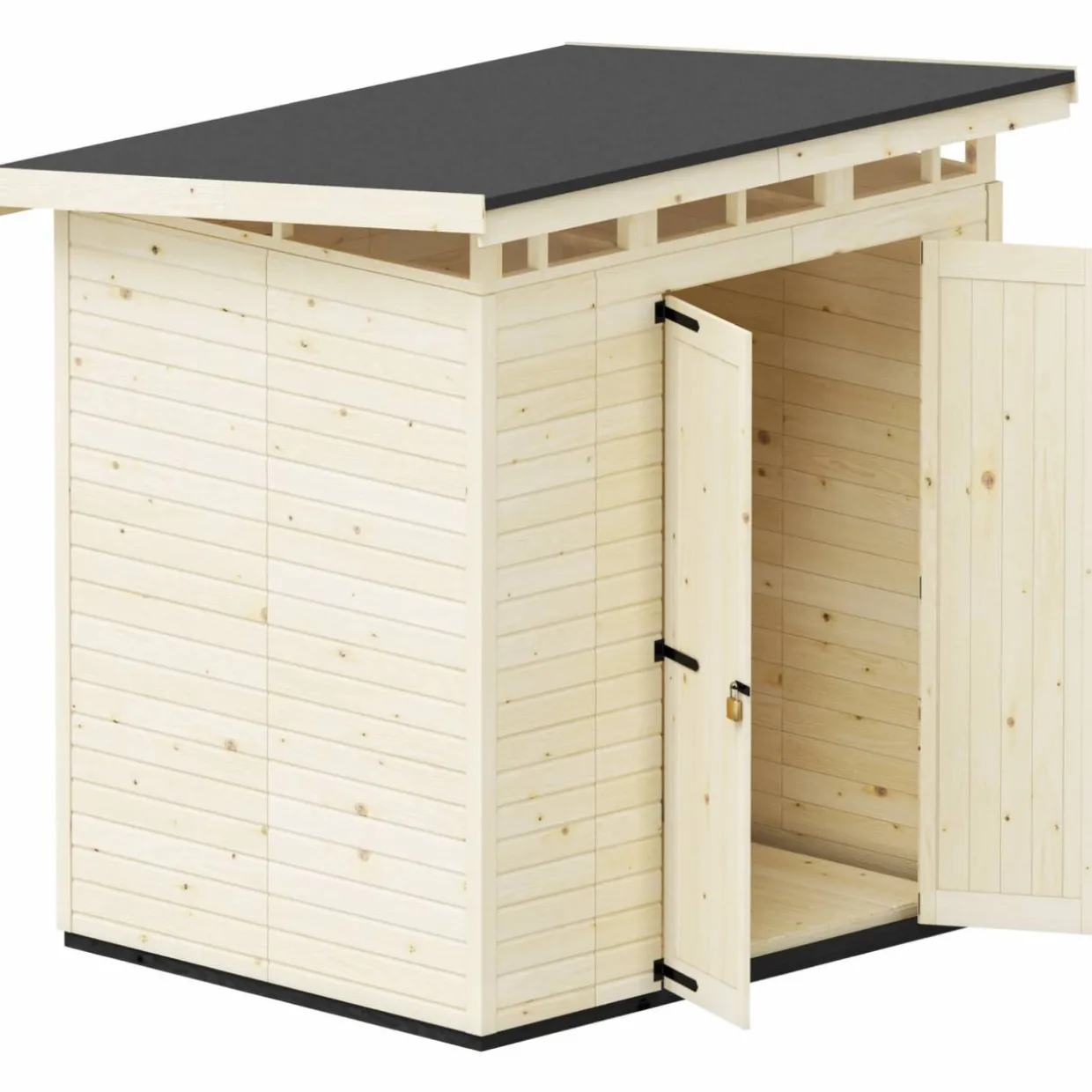 Puutarhavaja Upyard Strongbox L, 203 x 163 x 225 cm, luonnollinen väri