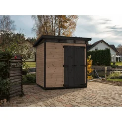 Puutarhavaja Upyard Strongbox L, 203 x 163 x 225 cm, ruskea/musta