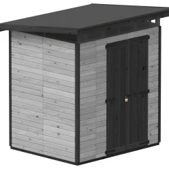 Puutarhavaja Upyard Strongbox L, 203 x 163 x 225 cm, harmaa/musta