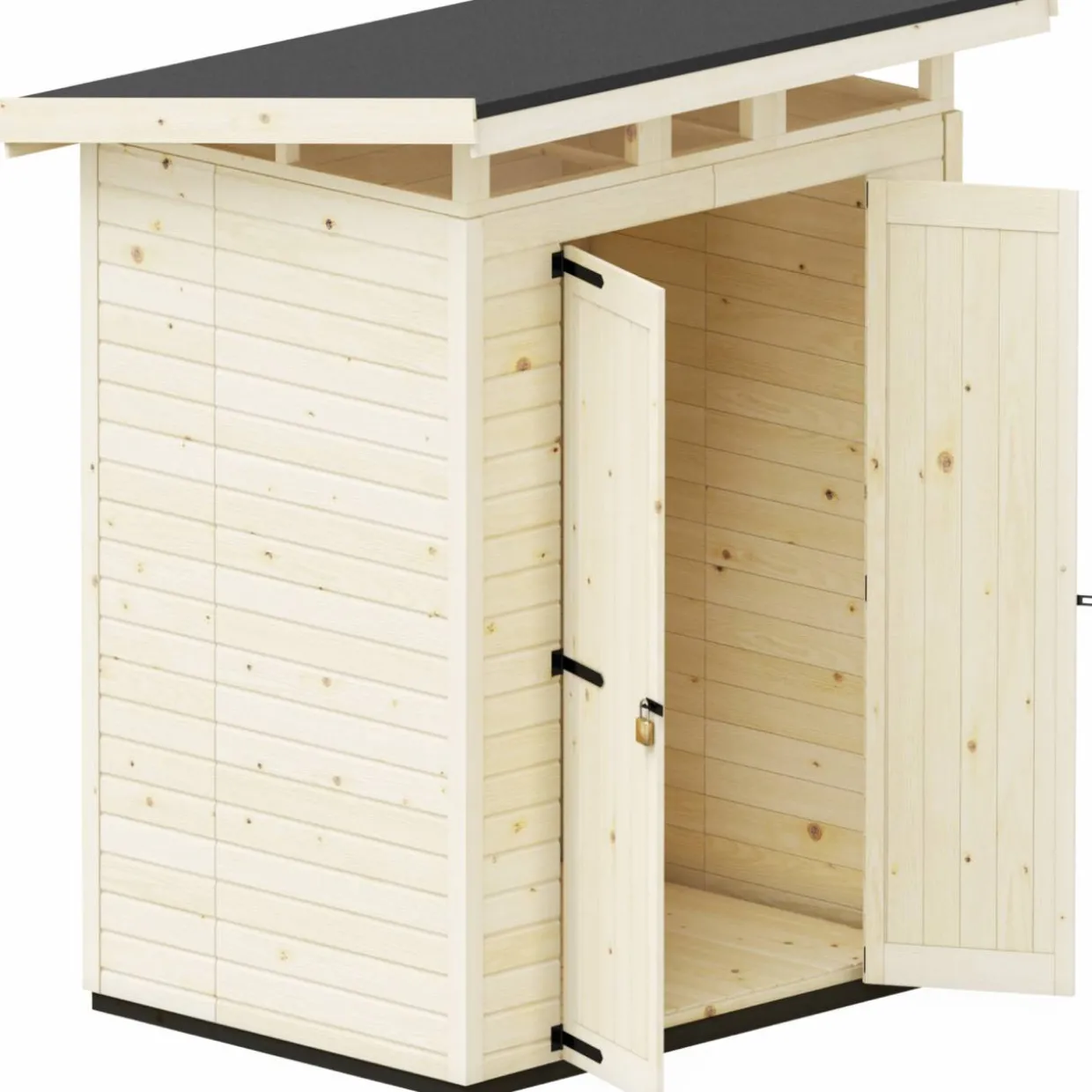 Puutarhavaja Upyard Strongbox M, 163 x 127 x 222 cm, luonnollinen väri
