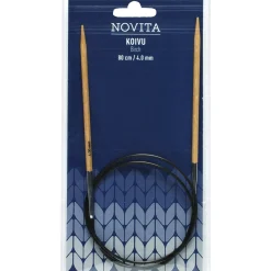 Pyöröpuikot Novita 80 cm 4 mm koivu