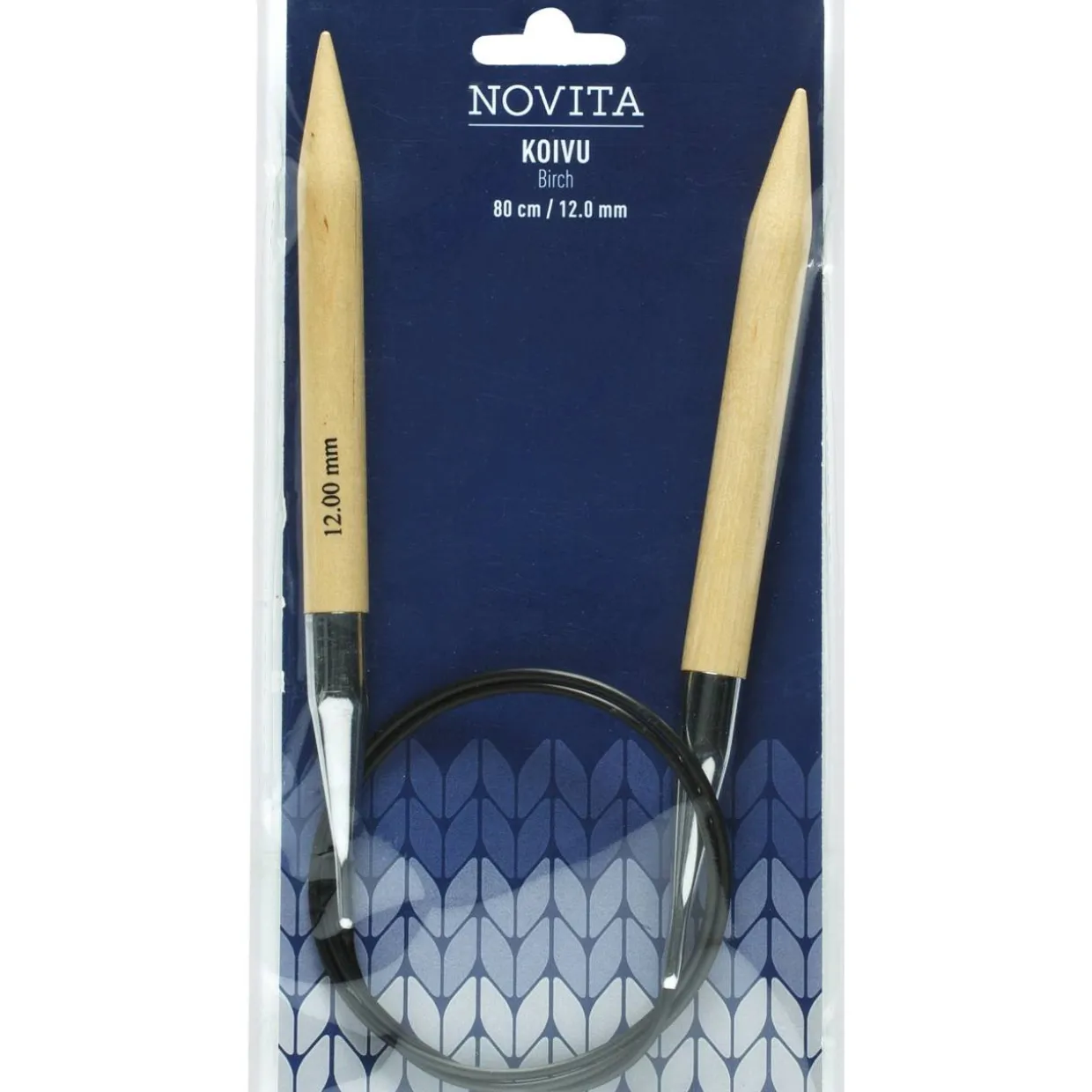Pyöröpuikot Novita 80 cm 3,5 mm koivu