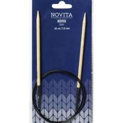 Pyöröpuikot Novita 60 cm 12 mm koivu