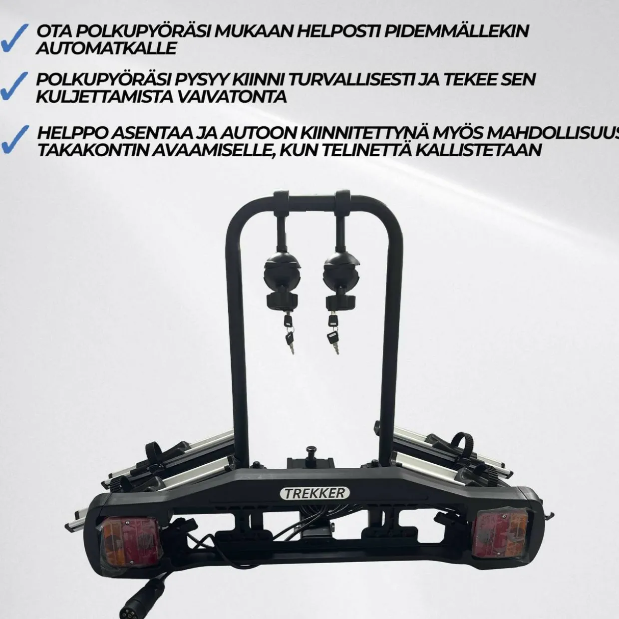 Pyöräteline autoon 2-pyörälle Trekker R200