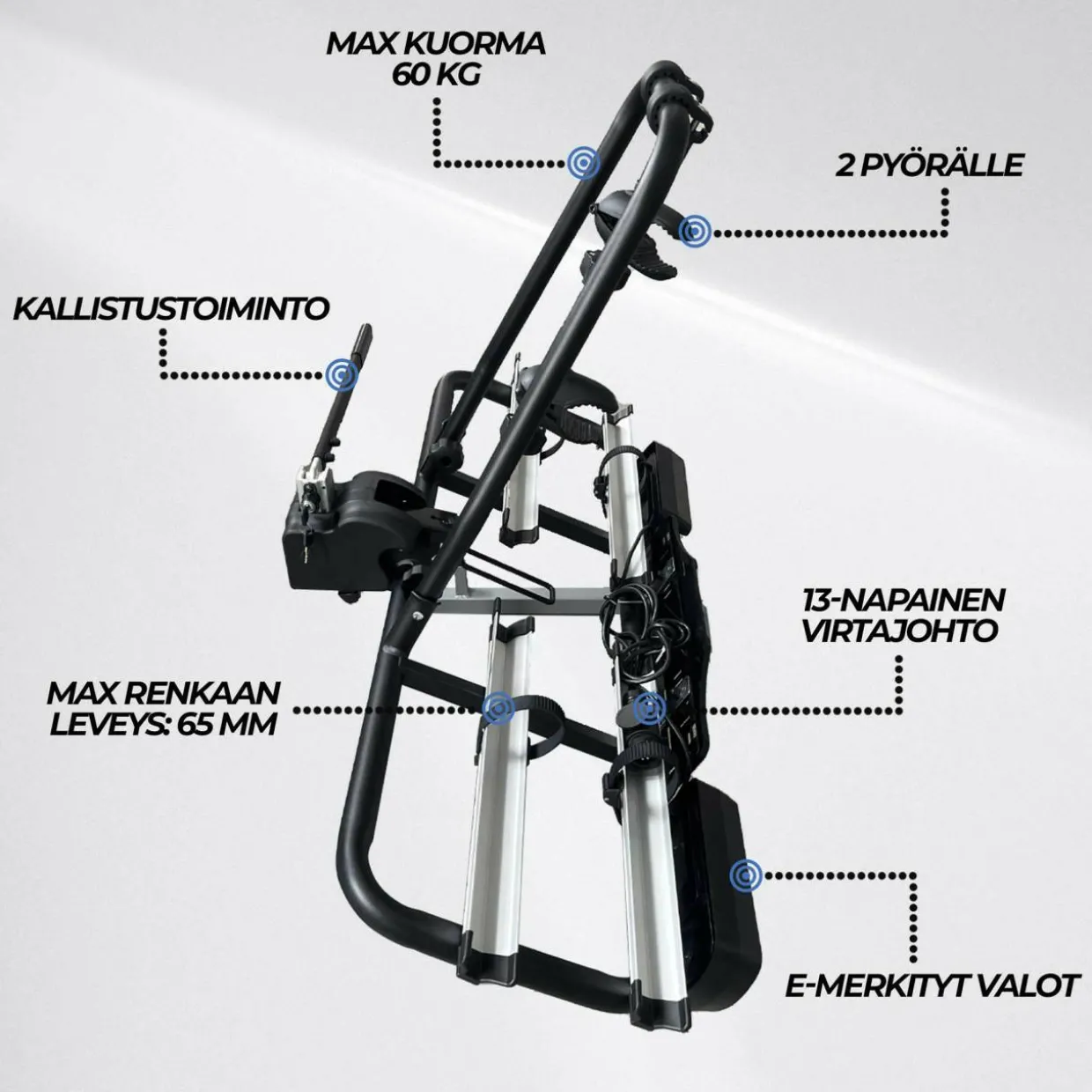 Pyöräteline autoon 2-pyörälle Trekker X200