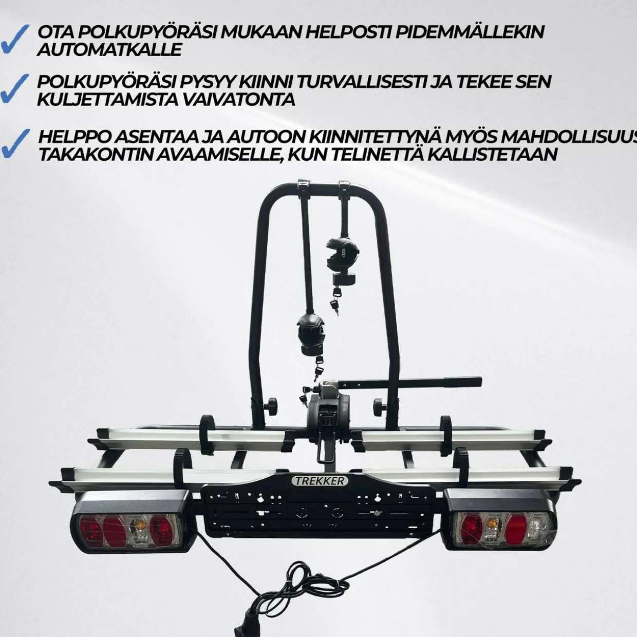 Pyöräteline autoon 2-pyörälle Trekker X200