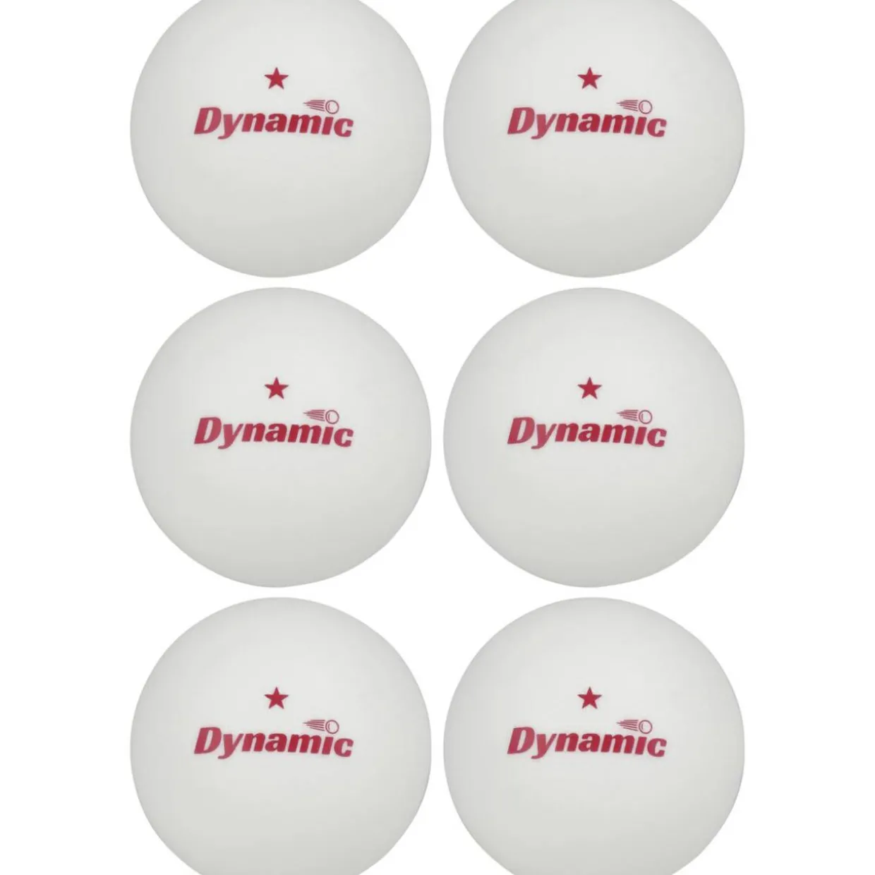Pöytätennispallot Dynamic 6 kpl, 1