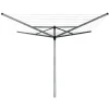 Pyykinkuivausteline Brabantia Topspinner 50 m, metallinen maaterä, harmaa
