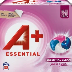 Pyykinpesuainekapseli A+ 38 kpl Essential Clean All-in-1