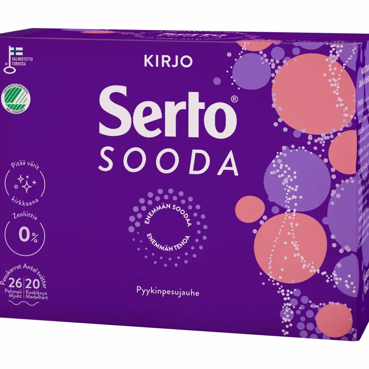 Pyykinpesujauhe Serto 890 g Sooda kirjo