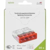 Rasialiitin Wago 4-Nap 0.5-2.5mm² punainen