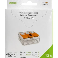Rasialiitin Wago 3-Nap vipu 12 kpl