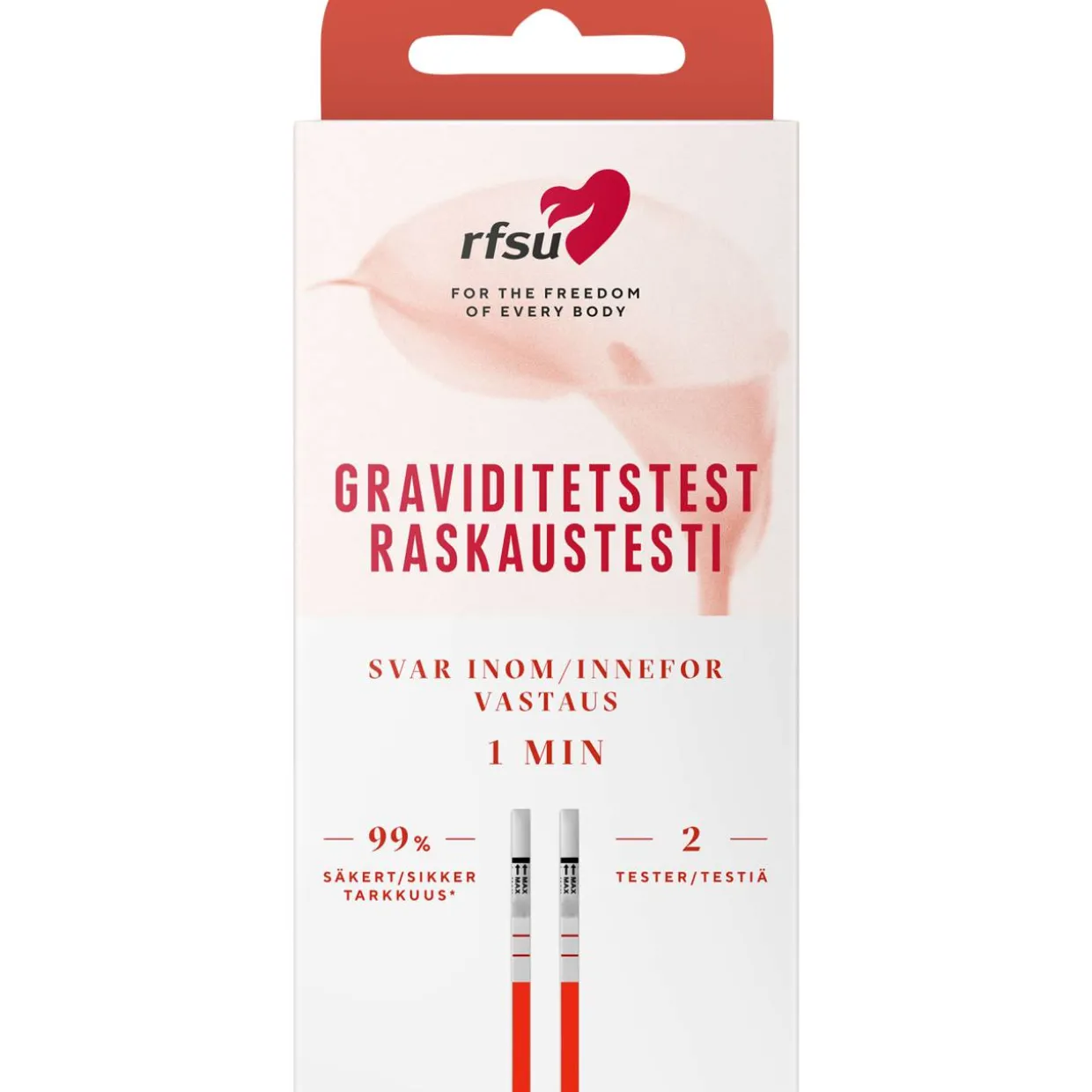 Raskaustestiliuskat RFSU 2 kpl