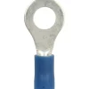 Rengasliitin 6,4 mm, sininen, 10 kpl