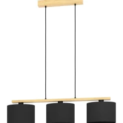 Riippuvalaisin EGLO Castralvo 5x28W 121x15cm puu/mattanikkeli/meripihka