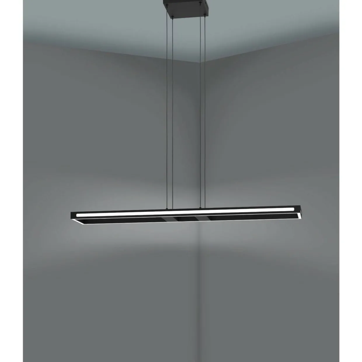 Riippuvalaisin EGLO conncect.z Salvilanas-z led 33W 116x20cm musta/valkoinen