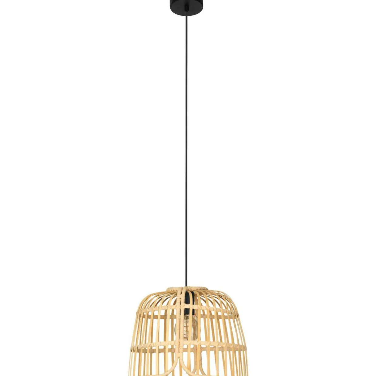 Riippuvalaisin EGLO Glyneath 40W Ø37,5cm rottinki/musta