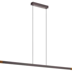 Riippuvalaisin EGLO Lisciana led 22W 126x3,5cm puu/harmaa/valkoinen