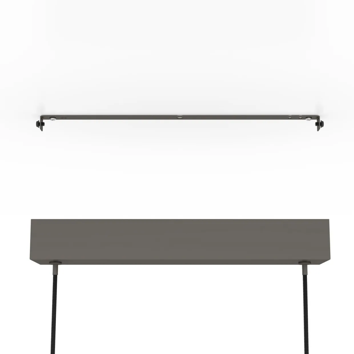 Riippuvalaisin EGLO Lisciana led 22W 126x3,5cm puu/harmaa/valkoinen