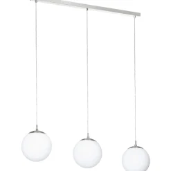Riippuvalaisin EGLO Rondo 3x40W 96x20cm nikkeli/mattavalkoinen