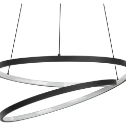 Riippuvalaisin EGLO Ruotale led 37W Ø55cm musta/valkoinen