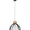 Riippuvalaisin EGLO Stillington 40W Ø41,5cm musta/puu
