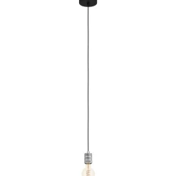 Riippuvalaisin EGLO Yorth 40W Ø5cm mattahopea/musta