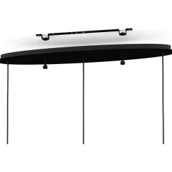 Riippuvalaisin 3-os EGLO Aguilares 3x40W 84x19,5cm savulasi/musta