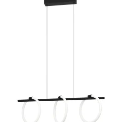 Riippuvalaisin 3-os EGLO Caranacoa led 3x9W 78x23cm musta/valkoinen