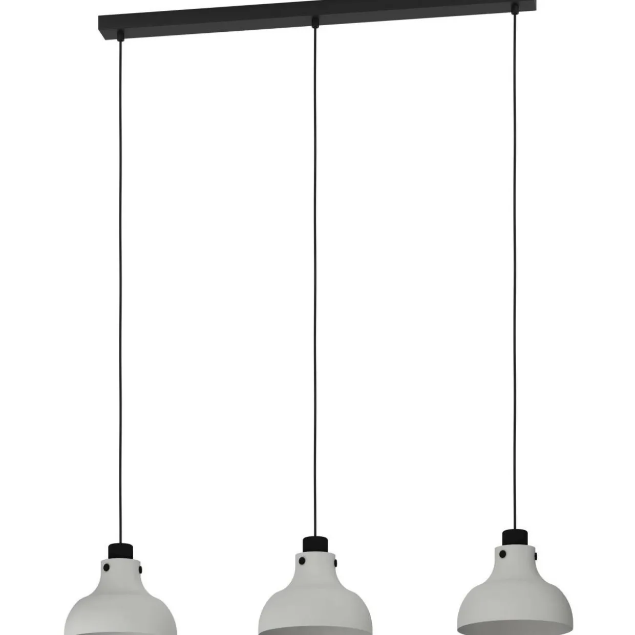 Riippuvalaisin 3-os EGLO Matlock 3x40W 90x20cm harmaa/musta