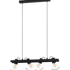 Riippuvalaisin 4-os EGLO Plimsoll 4x15W 77x9,5cm musta