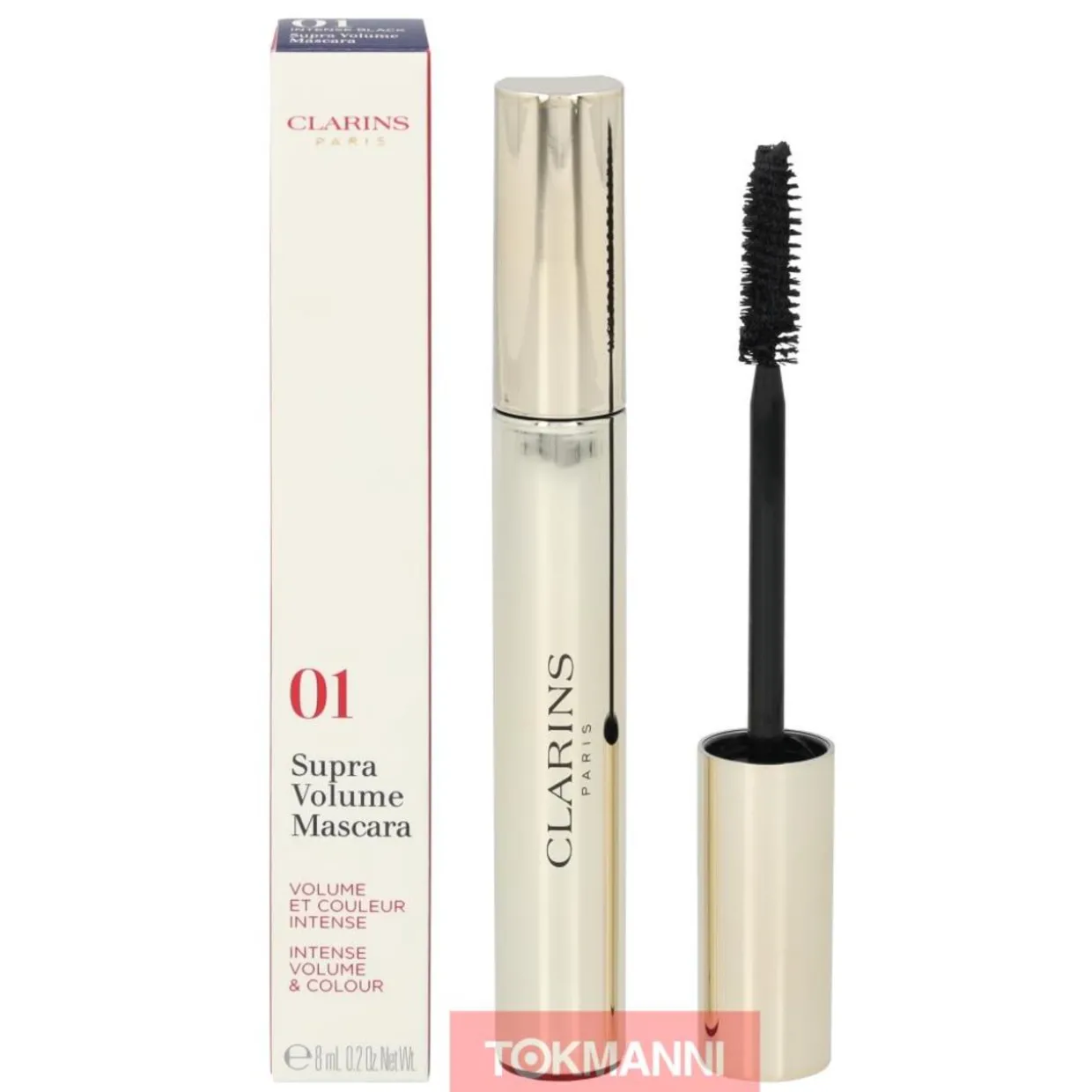 Ripsiväri, Clarins 8 ml Supra Volume #01 Intense Black