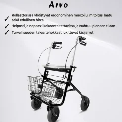 Rollaattori Arvo, musta