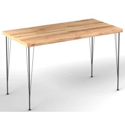 Ruokapöytä Chic Home 120 cm Noora + 4 tuolia, beige/musta