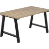 Ruokapöytä Eureka Kielo 140 cm musta/tammi