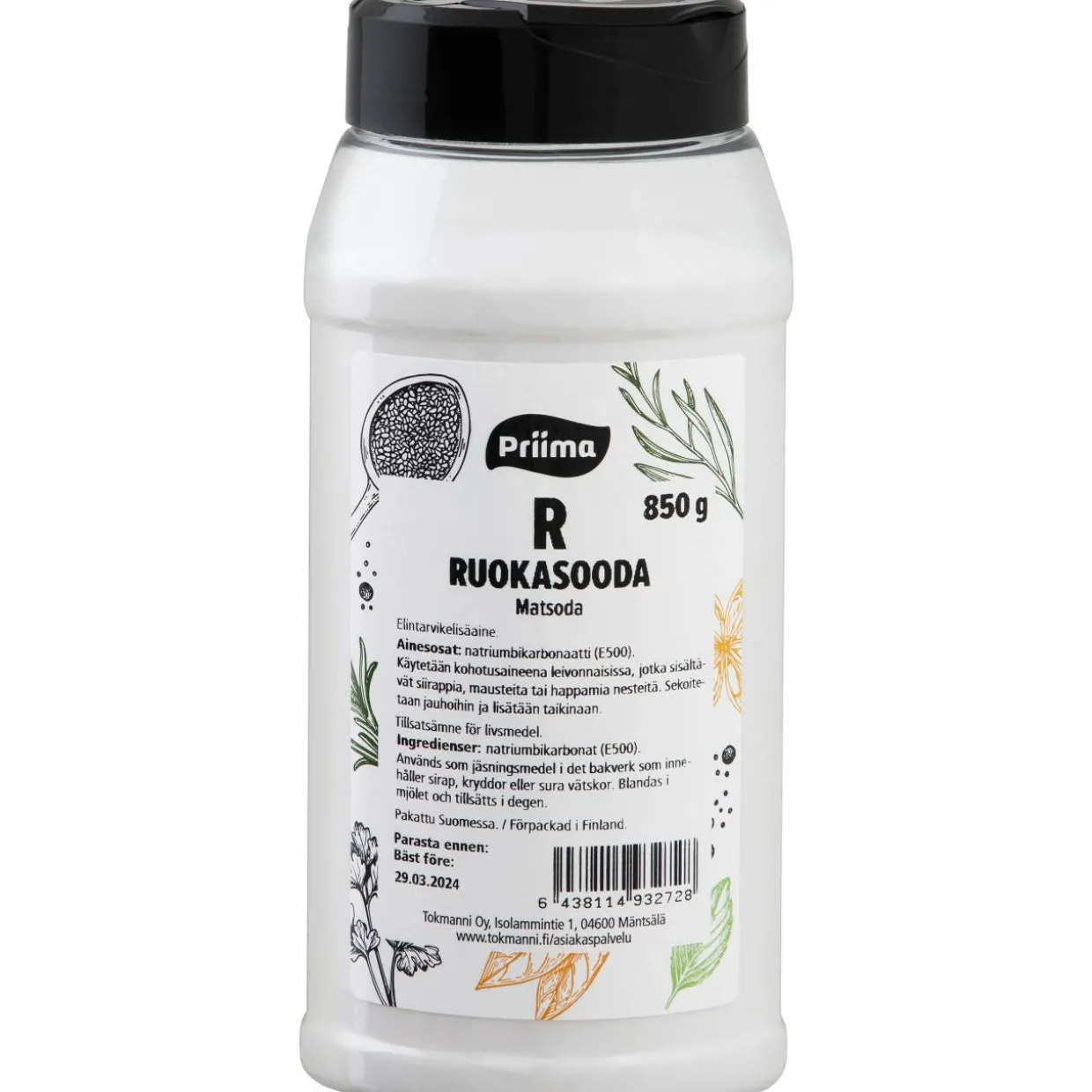 Ruokasooda Priima 850 g