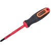 Ruuvimeisseli Tactix VDE Ph0 60 mm (ristipää)