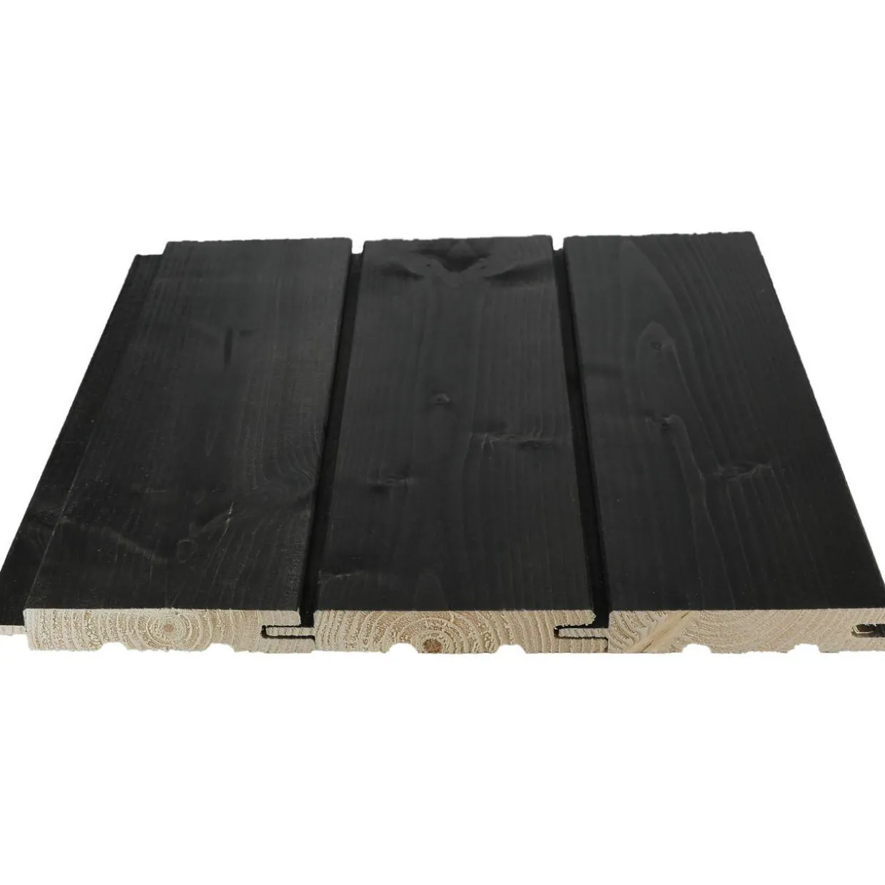 Saunapaneeli Cent STS(3) 15x95x2400, Kuusi, Musta Saunasuoja