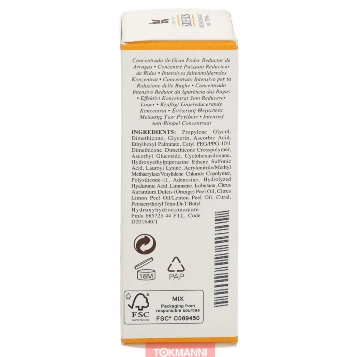 Seerumi, Kiehls 50 ml Powerful Strength Line Reducing Concentrate